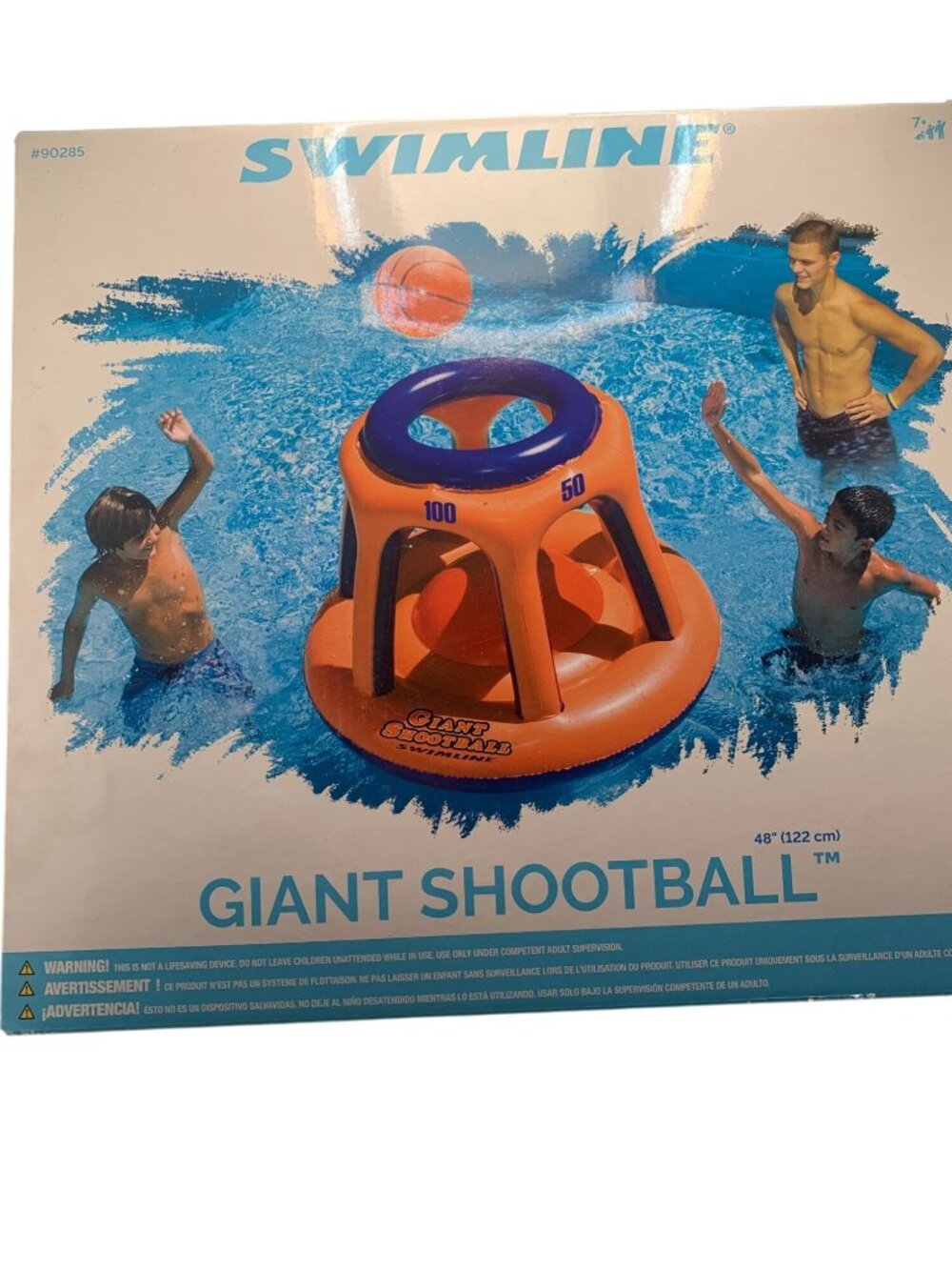 Swimline Giant Shootball Pool Toy - 48" Inflatable Basketball Game For Ages 7+